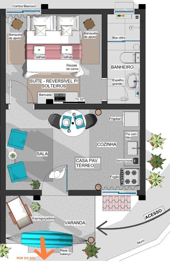 Apartment Casas No Centro Com O Sossego Da Roca - Hospedado Por Casa De Tijolinho Cunha